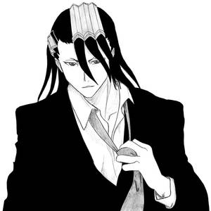 Byakuya black and white edit