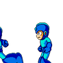 Megaman running to action