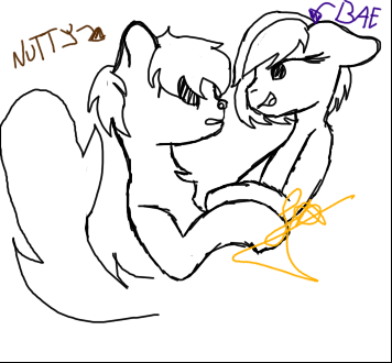 Nutty And Bae MLP Oc