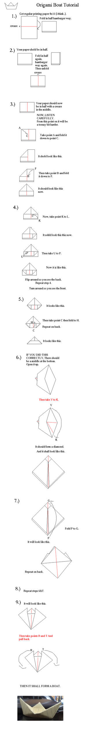 Origami Boat Tut