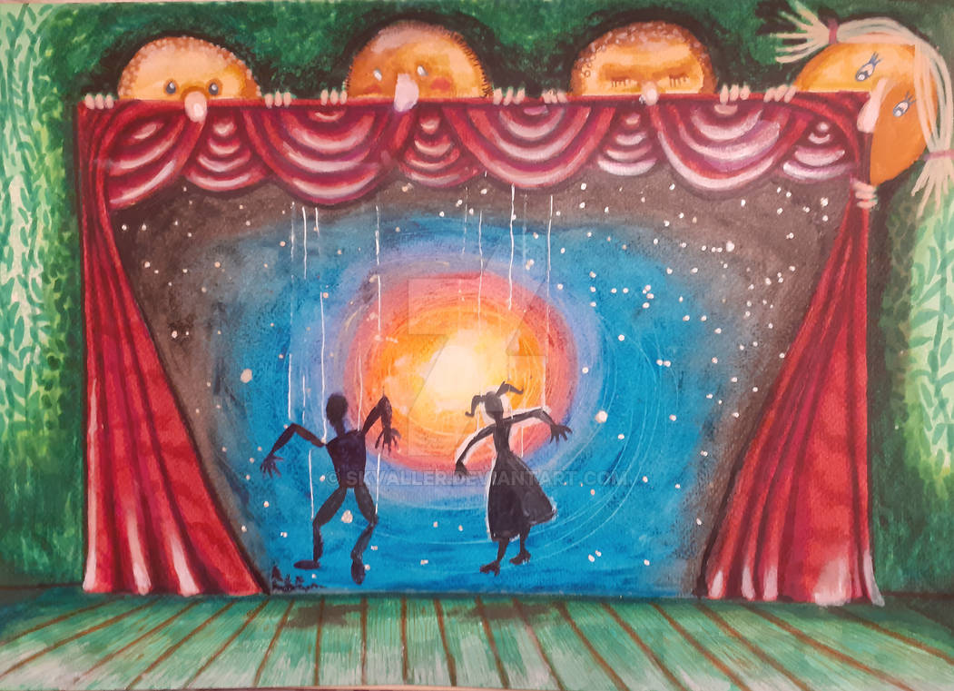Happy kids, puppets-on-string theatre by skvaller on DeviantArt