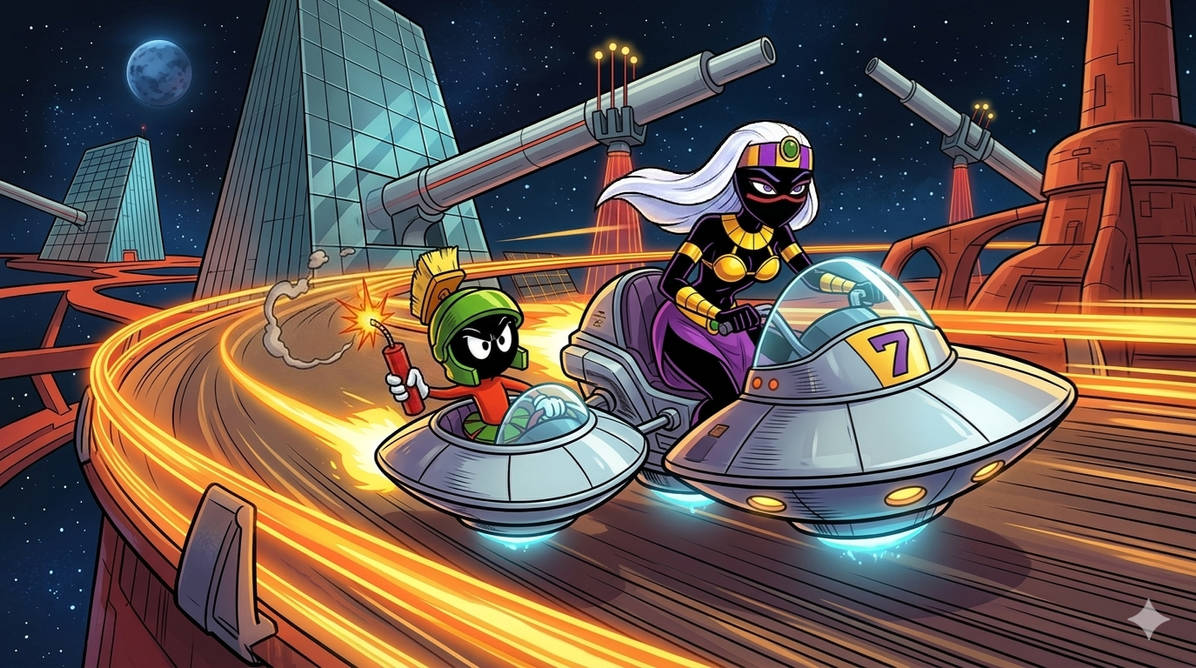 Astroqueen Rufus Risiing Astro Kart - Queen Tyr'ahnee and Marvin by TheAstropunk on DeviantArt