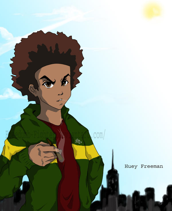 Huey Freeman- age 17 by Freedumb-Fighter on DeviantArt.