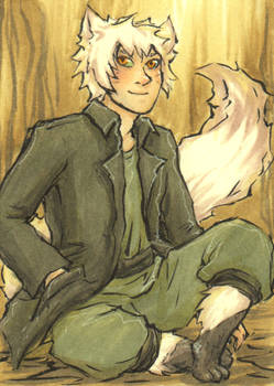 ATC: white fox kid