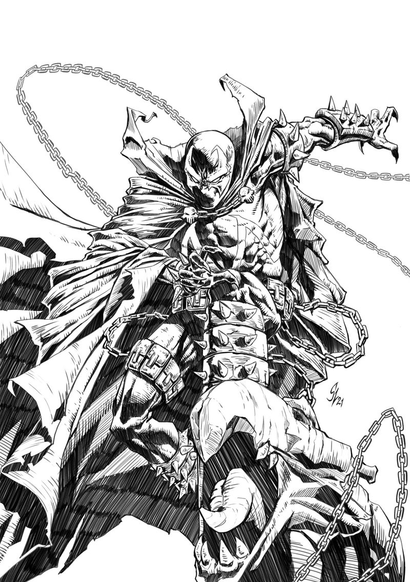 Spawn Sketch by SLdraws88 on DeviantArt
