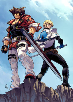 Guilty Gear -STRIVE- Sol Badguy and Ky Kiske.