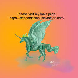 Malachite Pegacorn Unicorn Horse Pony Pegasus