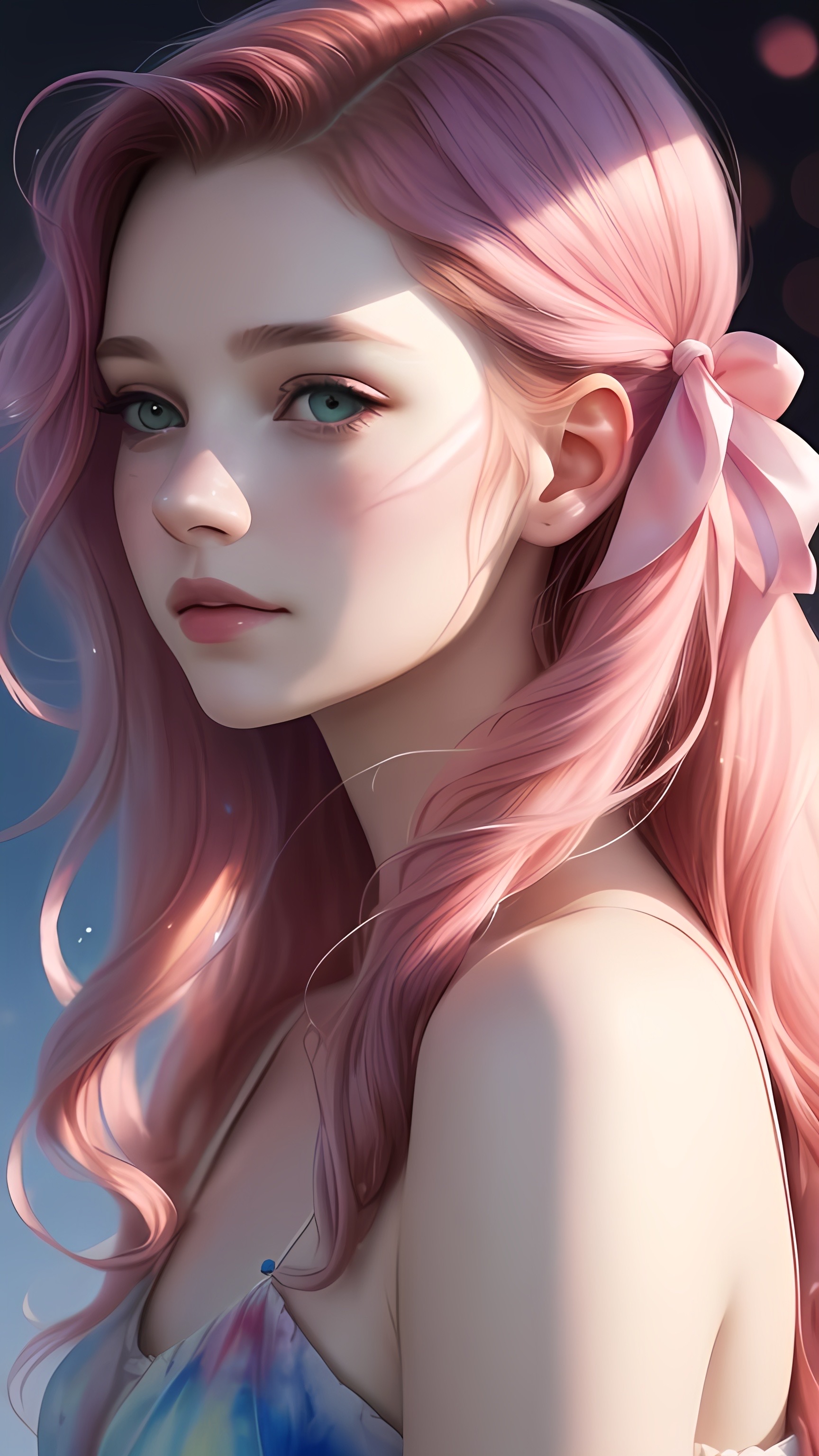 Beautiful pink hair babe by CyberKillersArt on DeviantArt