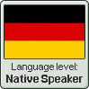 Stamp: German Language Native Speaker