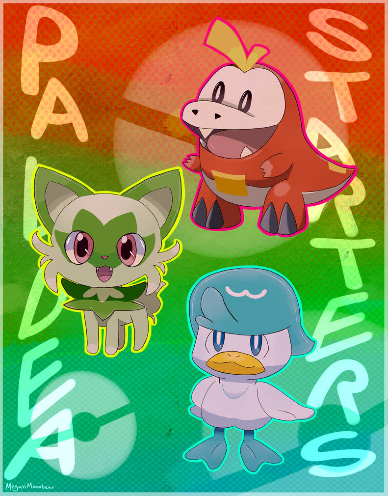 Paldea Starters by MCGemstone on DeviantArt