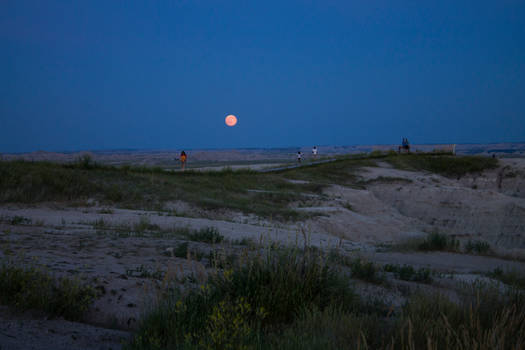 Full Moon Over The Badlands