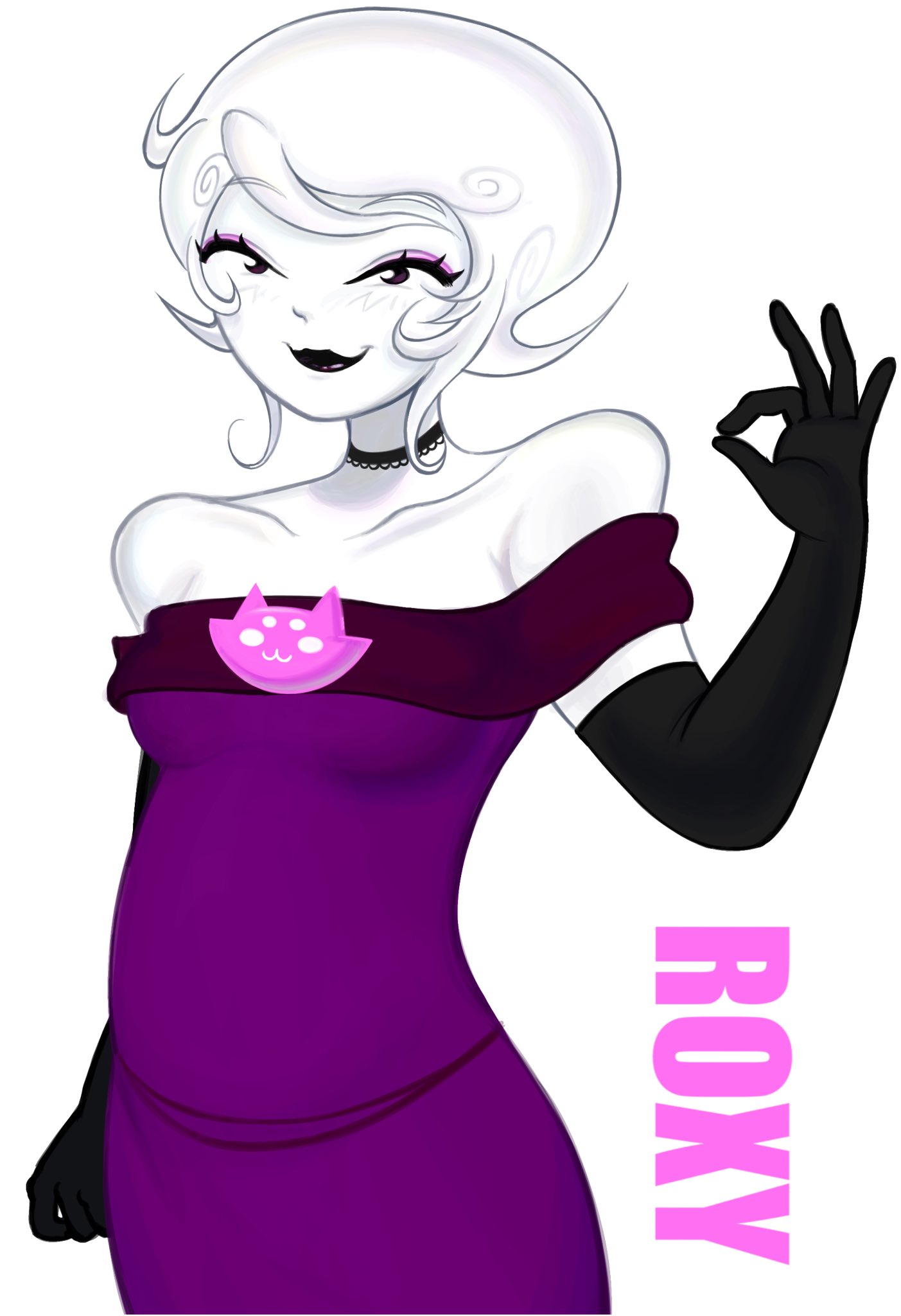 roxy lalonde purple dress 12/4 happy bday lalondes!!!! Last one of the batch #roselalonde #roxylalonde #homestuck