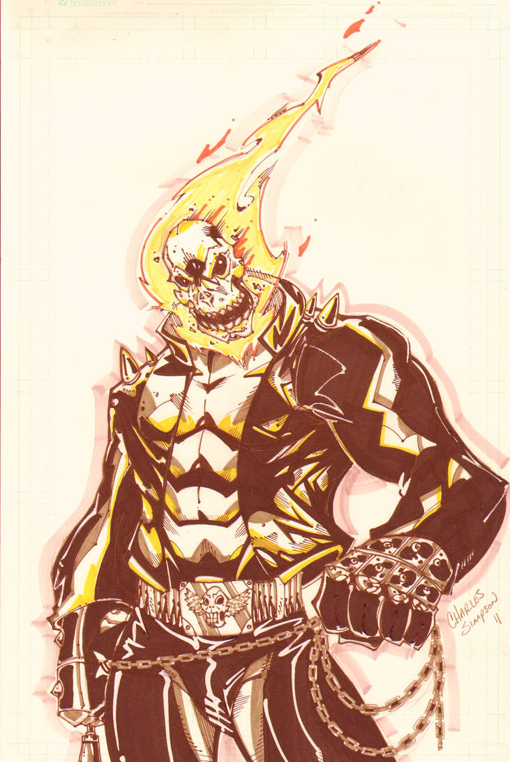 Fat Ghost Rider ghost rider by charlessimpson on DeviantArt