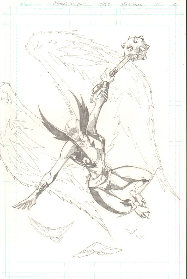hawkgirl by charlessimpson