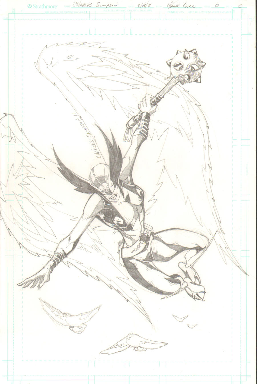 hawkgirl by charlessimpson