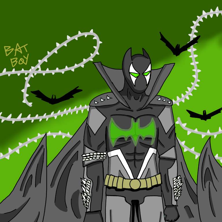 spawn and batman fusion by Batboythecool11 on DeviantArt