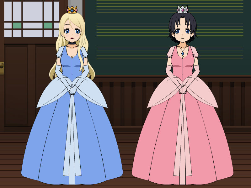 two lovely princesses by wiredlittleprincess on DeviantArt