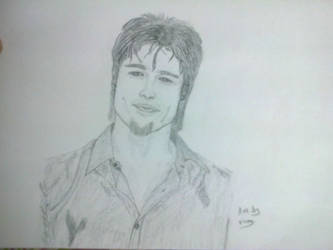 Brad Pitt by karthikmanualart