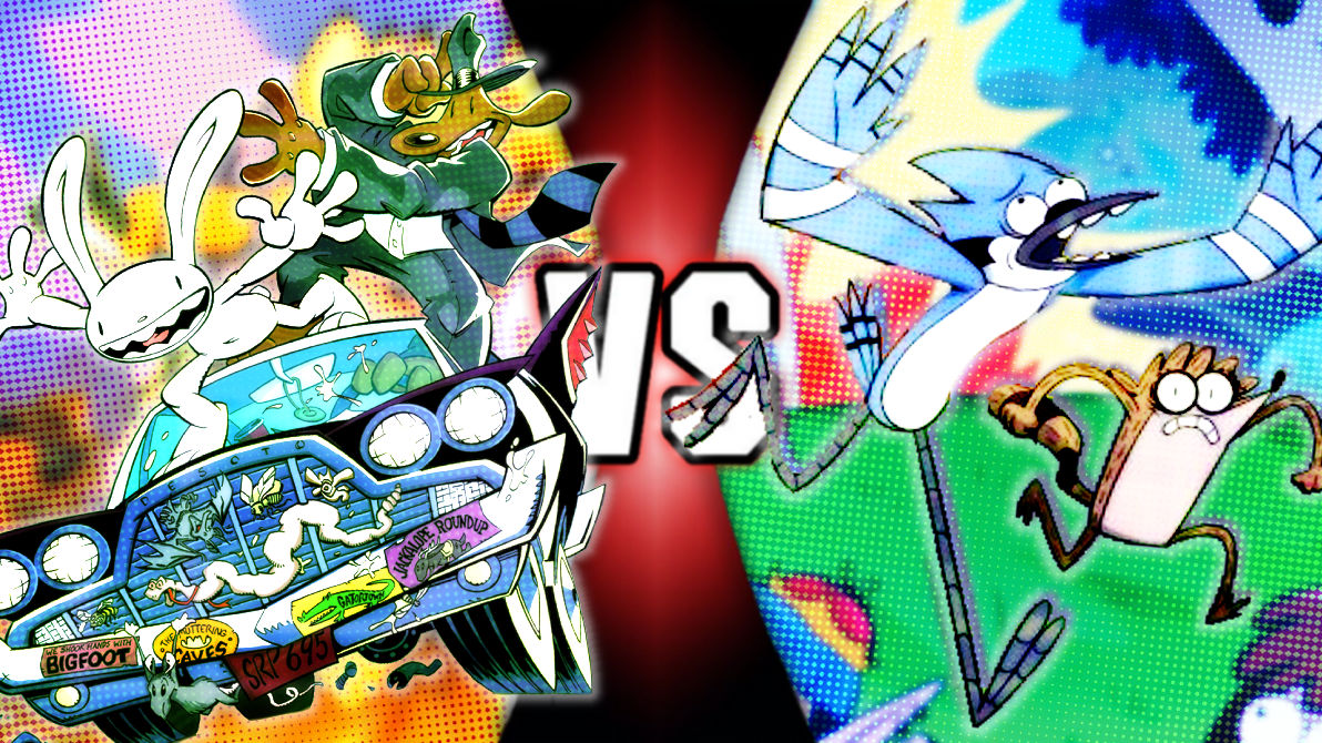 Sam and Max vs Mordecai and Rigby by MonkeyBoi9005 on DeviantArt