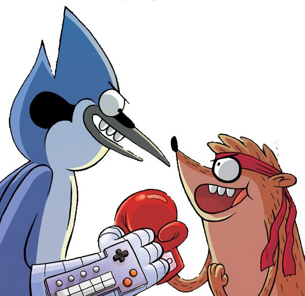 Mordecai and Rigby render by MonkeyBoi9005 on DeviantArt