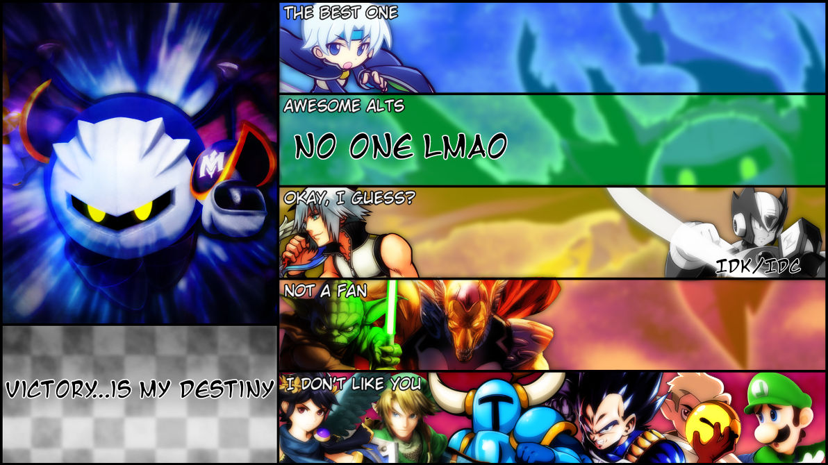 Meta Knight MU Tier List by MonkeyBoi9005 on DeviantArt