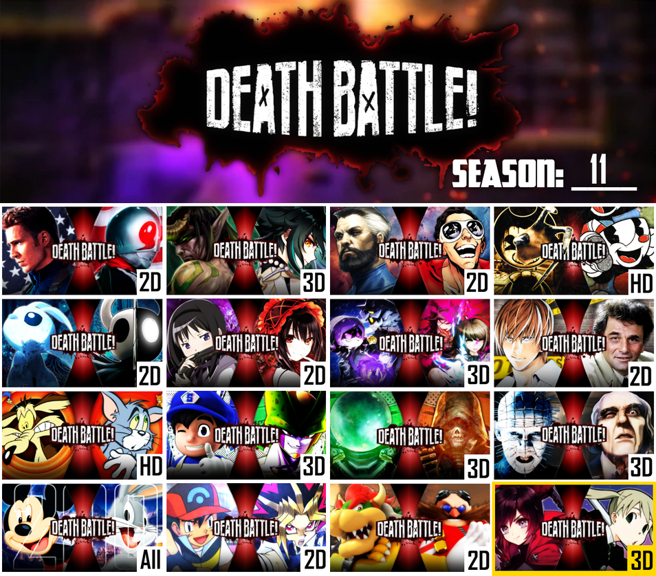 Death Battle Season 11 Wishlist by MonkeyBoi9005 on DeviantArt