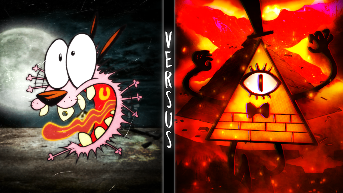 Courage The Cowardly Dog vs Bill Cipher by MonkeyBoi9005 on DeviantArt