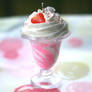 Strawberry Swirl Milkshake Charm