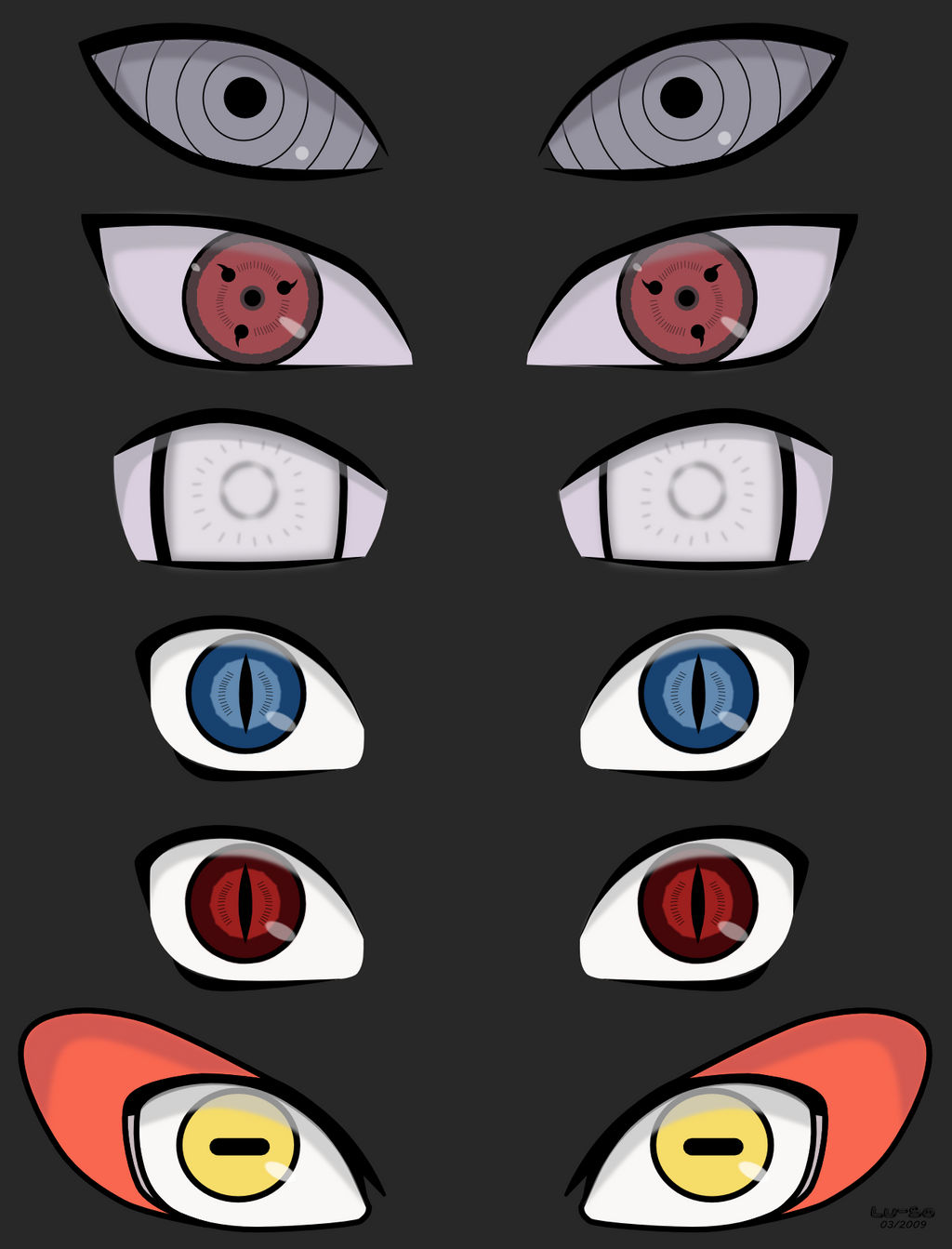 Naruto Eyes Study By Lu So On Deviantart.