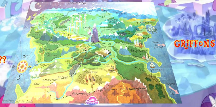 Map of Equestria by DemonicLucario on DeviantArt