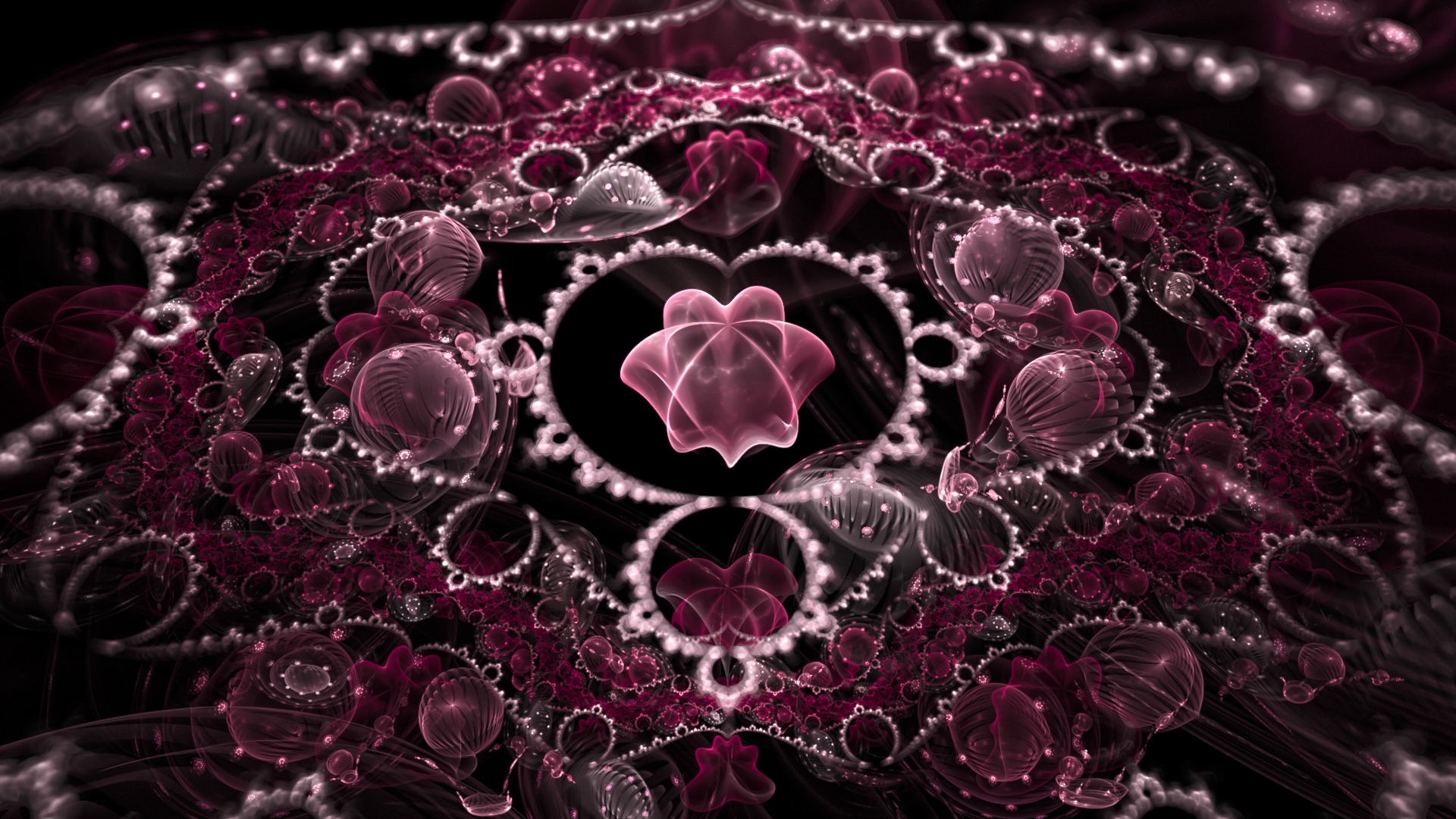 Mandelbrot collection red - HDR render