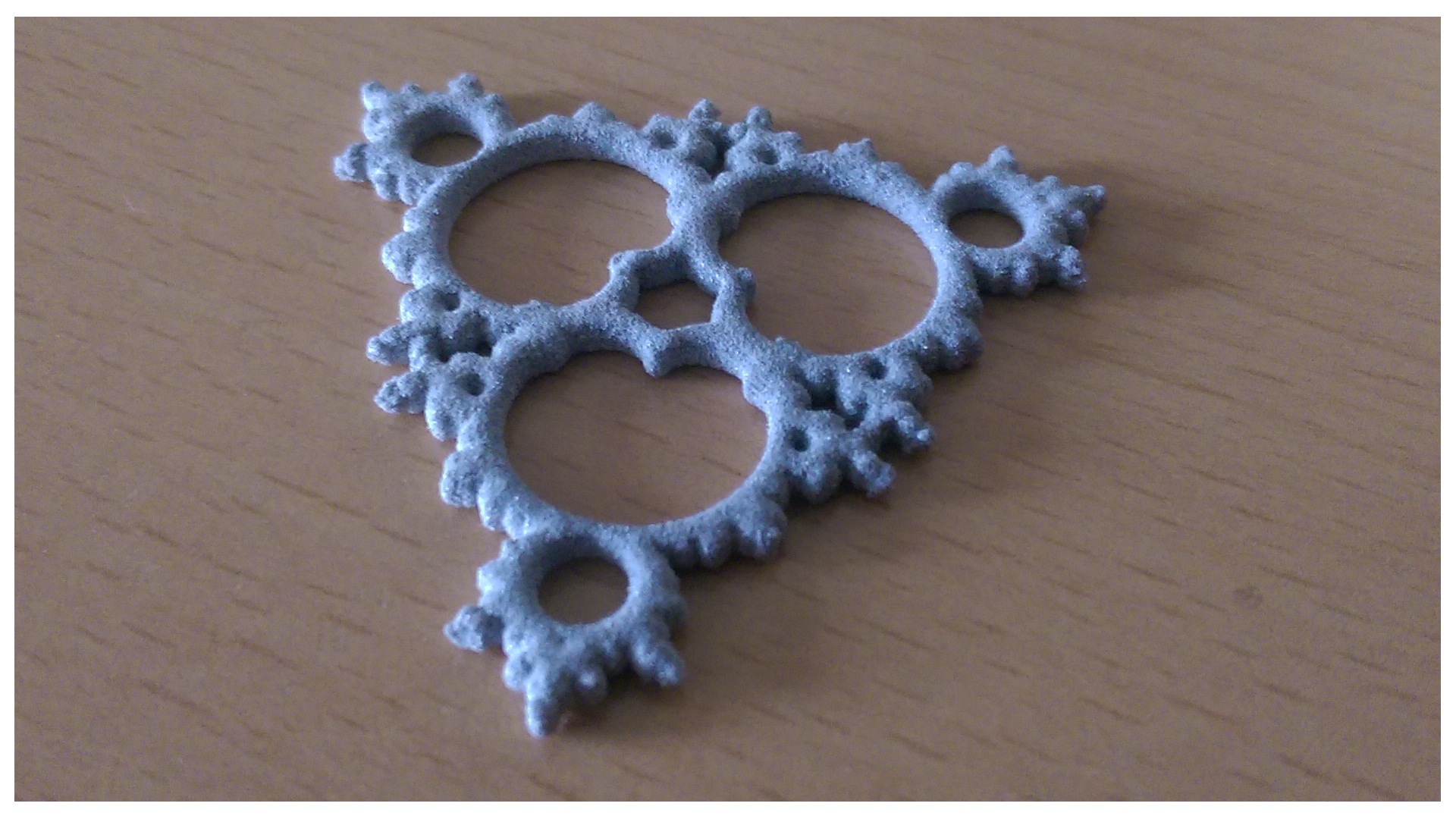 Mandelbrot triangle (3D-print of JWildfire mesh)