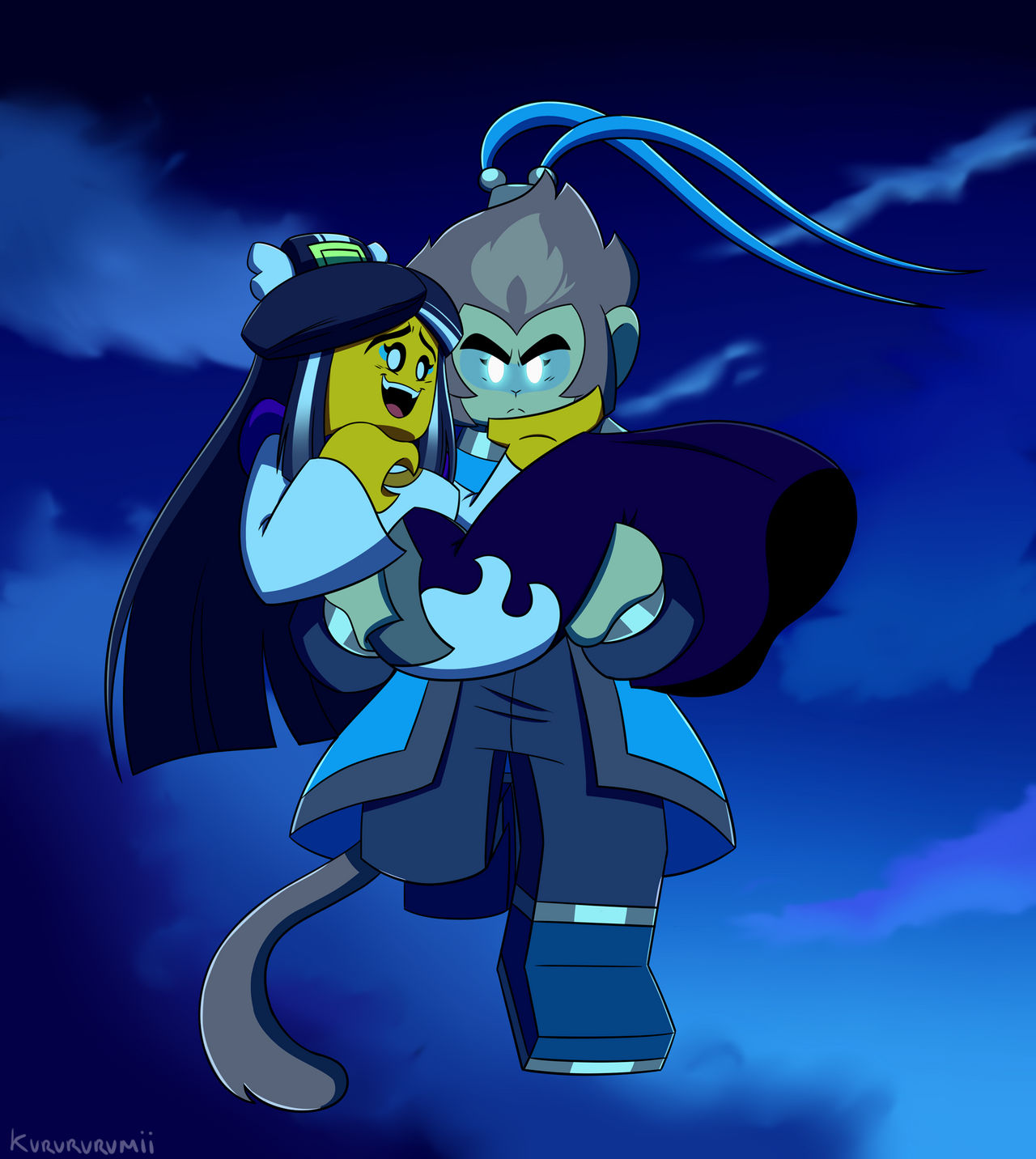 Lmk Ink Demon Sun Wukong and Lady Bone Demon - Monkie Kid by Kurururumii on DeviantArt