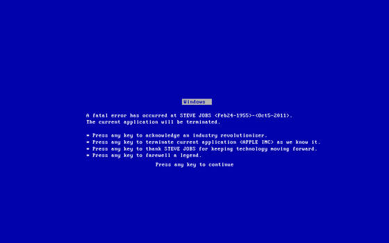 BSOD - Steve Jobs