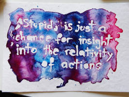 Watercolor quote