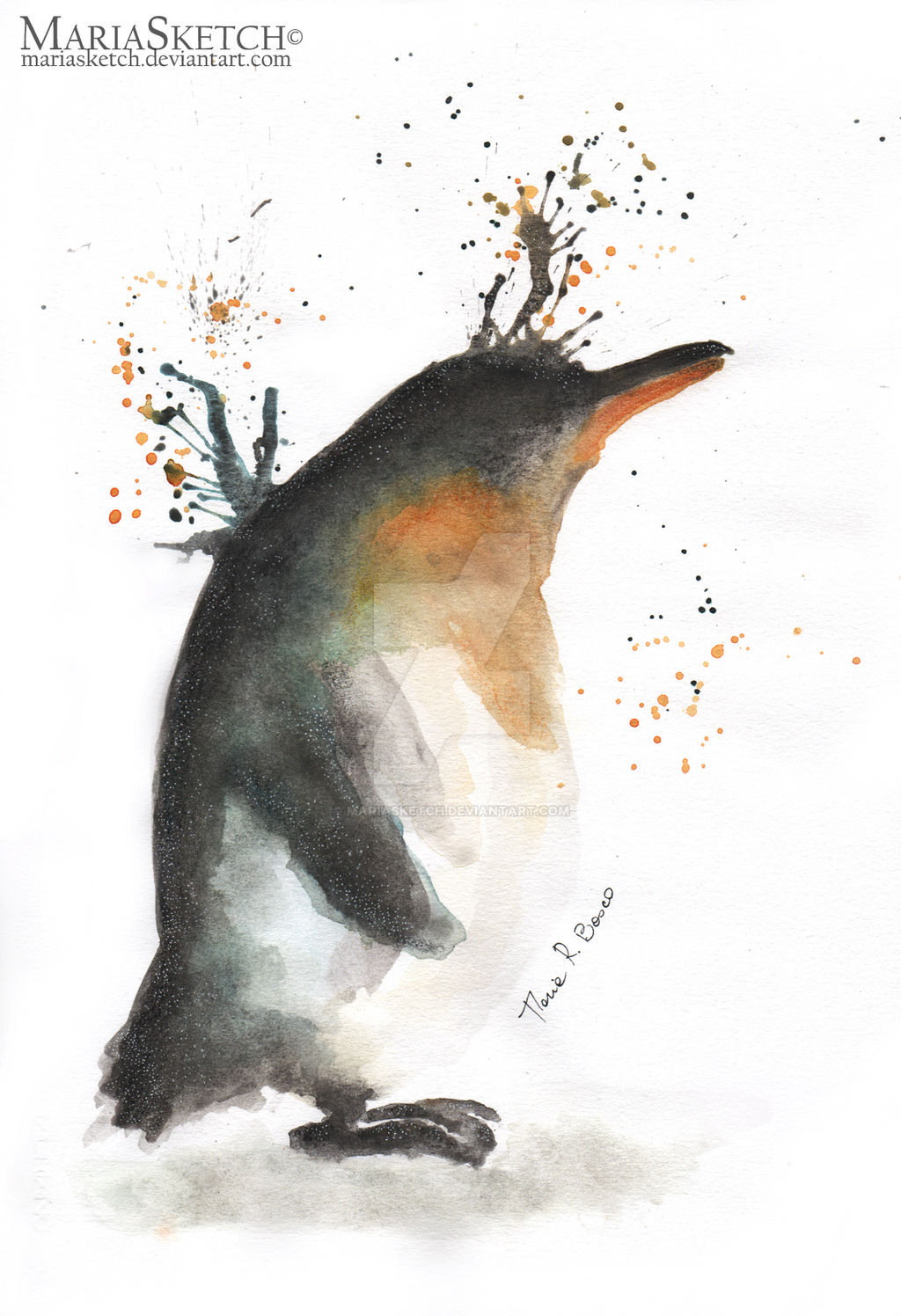 Penguin | Original Watercolor