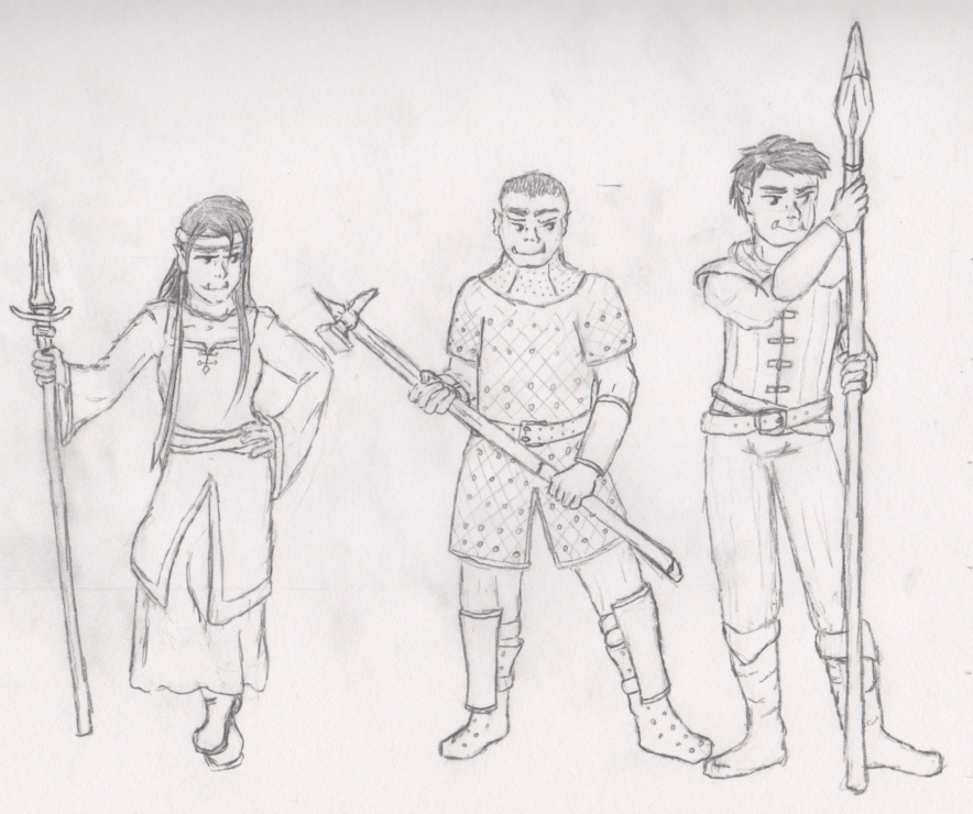 Half-orcs by Elfhawk