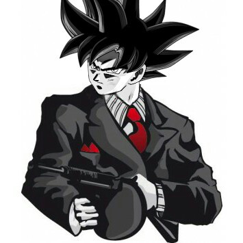photo Gangster Goku goku ultra instinct gangster by ecrvck