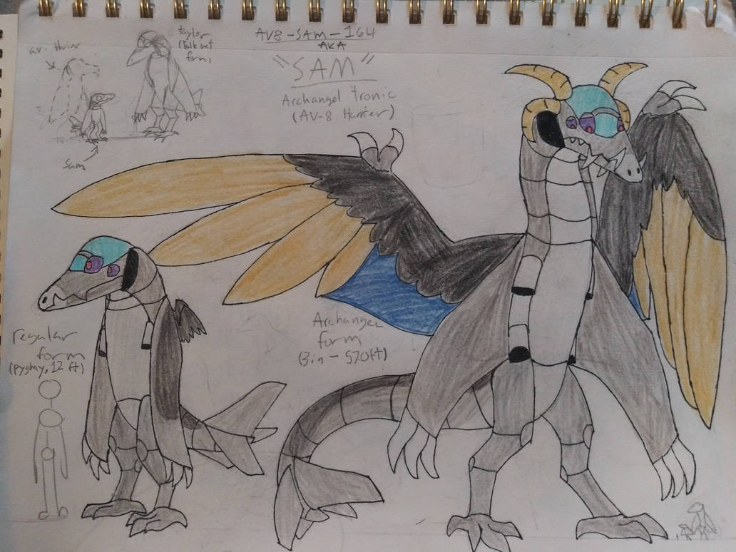 character reference: 'SAM' by littleloomex on DeviantArt