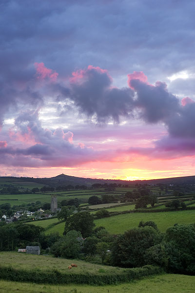 Sunset, Peter Tavy