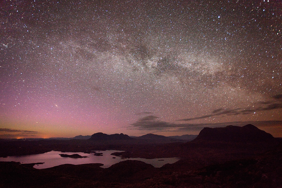 Galaxy over Assynt