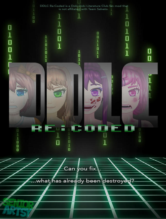 Dlc Code Paper DDLC Re:Coded (Unofficial Poster) by SeniorArtsy on DeviantArt