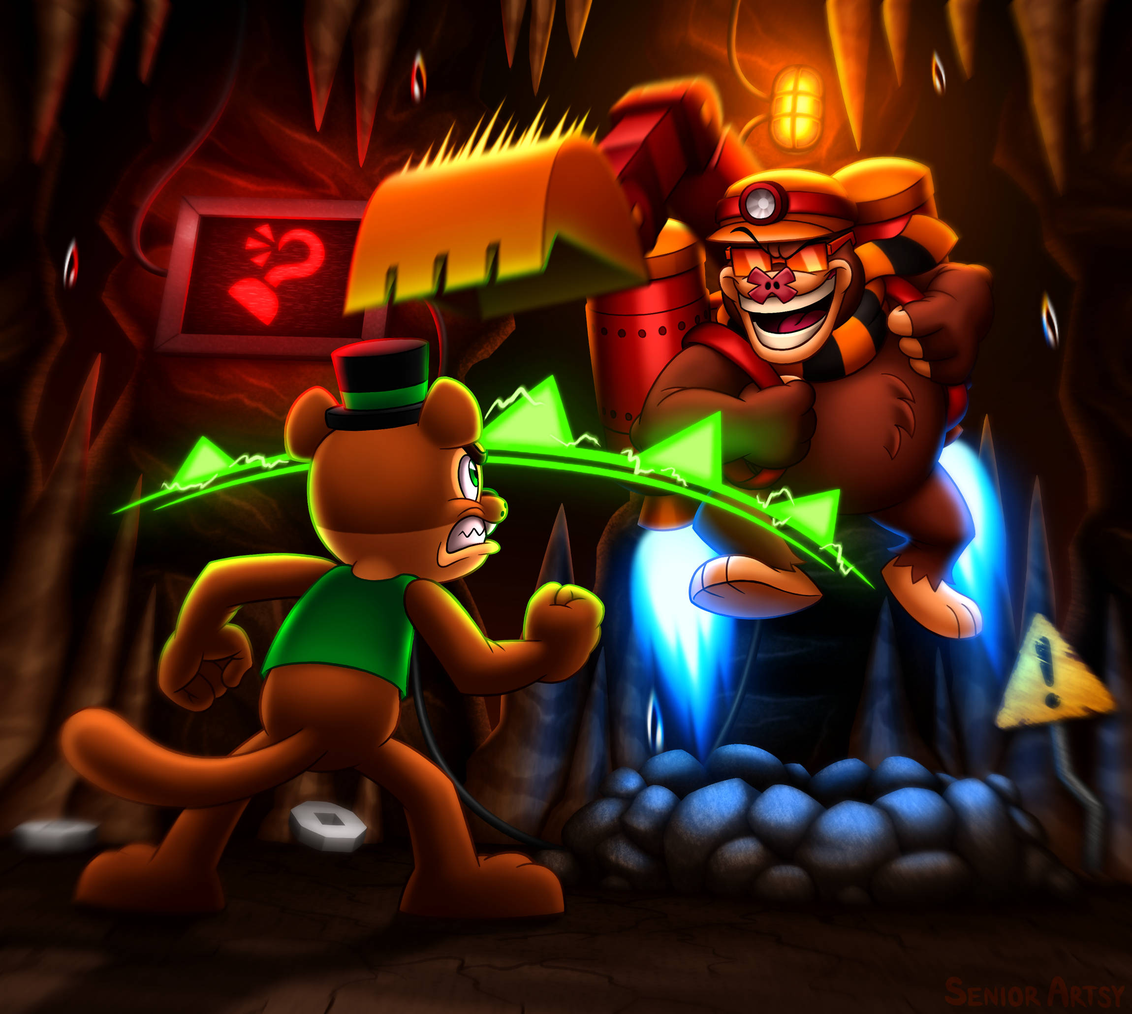 FNaF SB Gameplay concept art by YellowRaccoon49 on DeviantArt