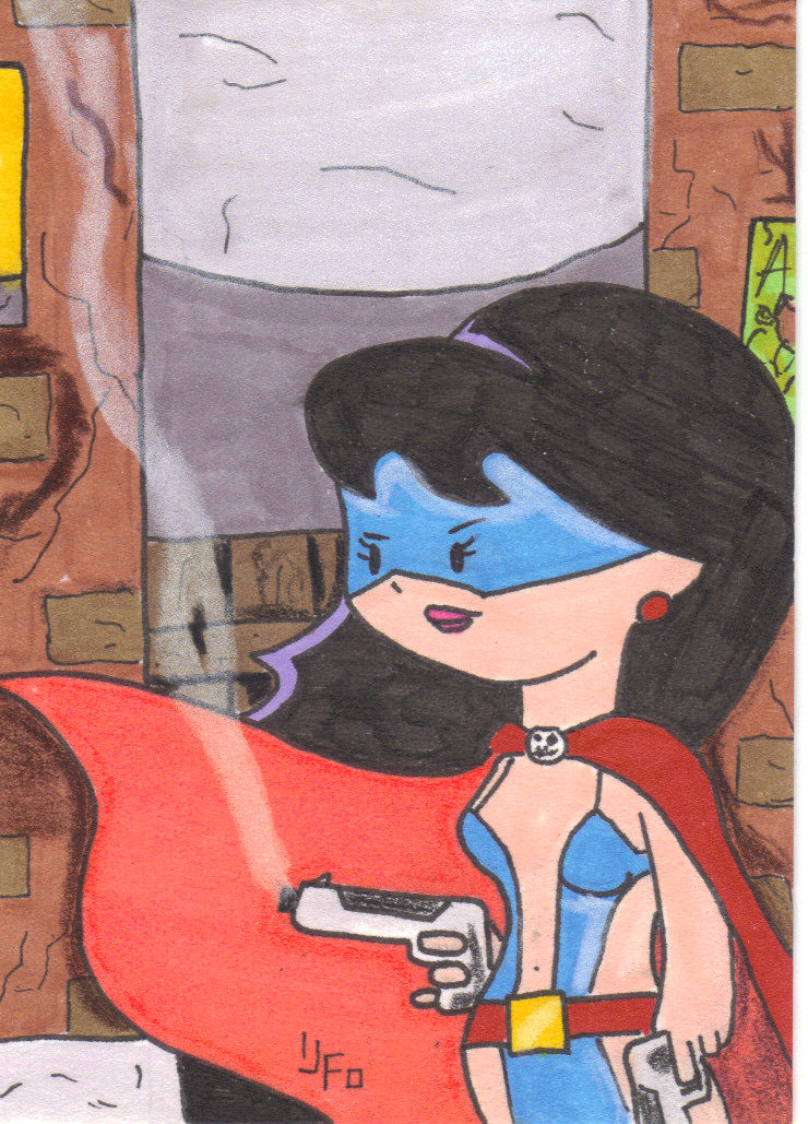 Blue Bulleteer Sketch Card