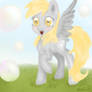 Derpy and bubbles