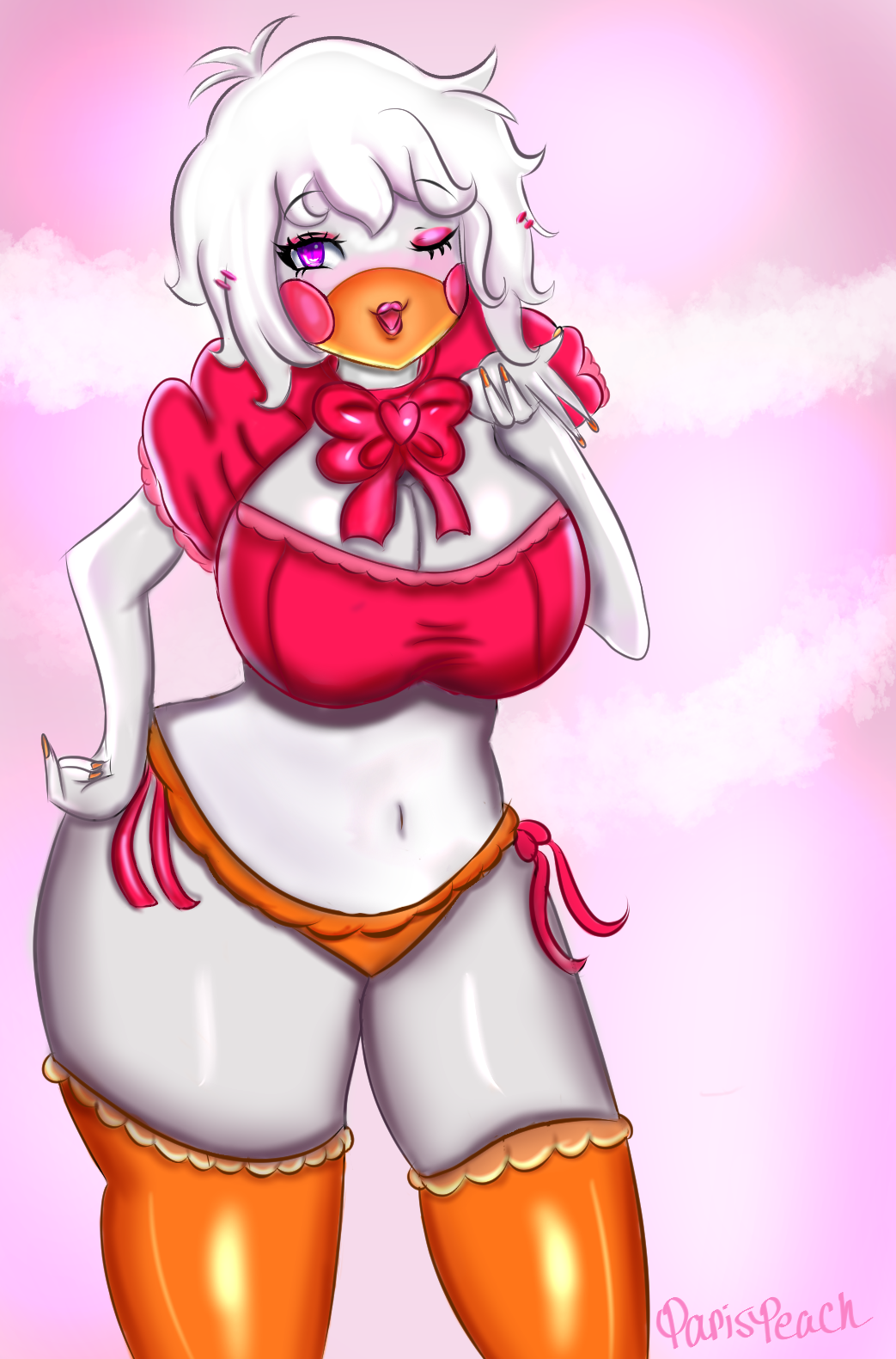 Fnia Fnia Funtime Chica Sticker - Fnia Fnia funtime chica - Discover &  Share GIFs