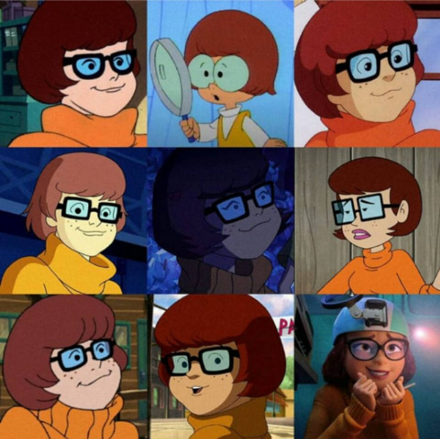 Evolution of Velma (2023 version not included) by Takostu64 on DeviantArt