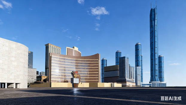 CMTFOR: Skytown Render in Macau Skyline(Doubao AI)