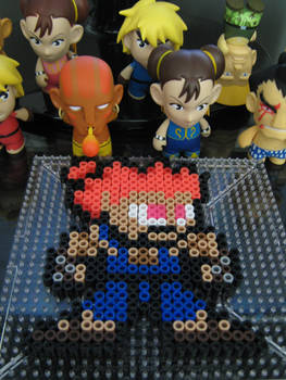 Akuma 8-bit bead art