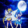 Eternal Sailor Moon and Sailor Blue Angel